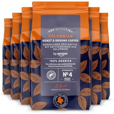 Amazon Kolumbianischer Röst- und Gemahlener Kaffee, Medium Roast, 1,36 kg (6 Packungen à 227 g) Amazon Kolumbianischer Röst- und Gemahlener Kaffee, Medium Roast, 1,36 kg (6 Packungen à 227 g)