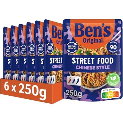 Ben's Original ™ Fertiggericht Street Food Chinese Style Noodles 6x250g Ben's Original ™ Fertiggericht Street Food Chinese Style Noodles 6x250g