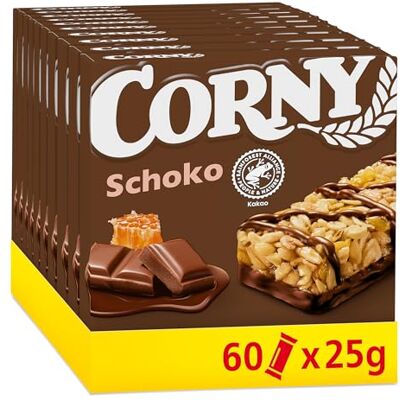 Corny Classic Schoko, Müsliriegel mit Schokolade, 60 x 25g Corny Classic Schoko, Müsliriegel mit Schokolade, 60 x 25g