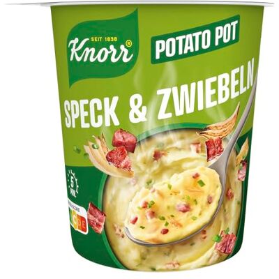 Knorr Kartoffel Snack Speck & Zwiebeln leckeres Kartoffelgericht fertig in nur 5 Minuten 8 x 58 g Knorr Kartoffel Snack Speck & Zwiebeln leckeres Kartoffelgericht fertig in nur 5 Minuten 8 x 58 g