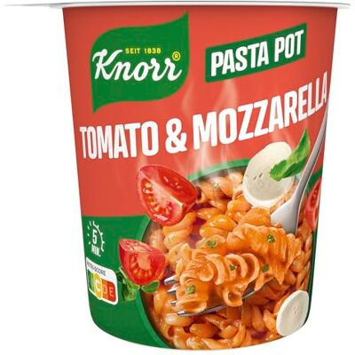Knorr Tomato & Mozzarella Pasta Pot, leckere kleine Mahlzeit 63 g Knorr Tomato & Mozzarella Pasta Pot, leckere kleine Mahlzeit 63 g