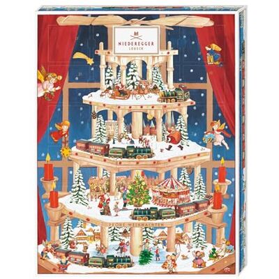Niederegger Adventskalender »Pyramide« 1x 300g Gefüllt mit 24 beliebten Marzipan-Klassikern Marzipan für die Weihnachtszeit Niederegger Adventskalender »Pyramide« 1x 300g Gefüllt mit 24 beliebten Marzipan-Klassikern Marzipan für die Weihnachtszeit