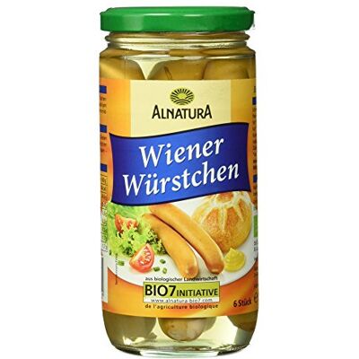 Alnatura Bio Wiener Würstchen, 6er Pack (6 x 400 g) Alnatura Bio Wiener Würstchen, 6er Pack (6 x 400 g)