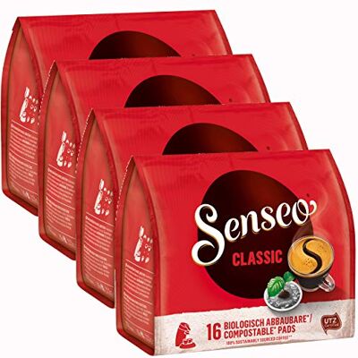 Senseo Classic pads, 4er Pack, 4 x 16 Pads Senseo Classic pads, 4er Pack, 4 x 16 Pads