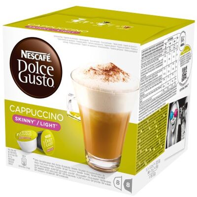 Nescafé Cappuccino light, weniger Kalorien, Kaffee, Kaffeekapsel, 16 Kapseln (8 Portionen) Nescafé Cappuccino light, weniger Kalorien, Kaffee, Kaffeekapsel, 16 Kapseln (8 Portionen)