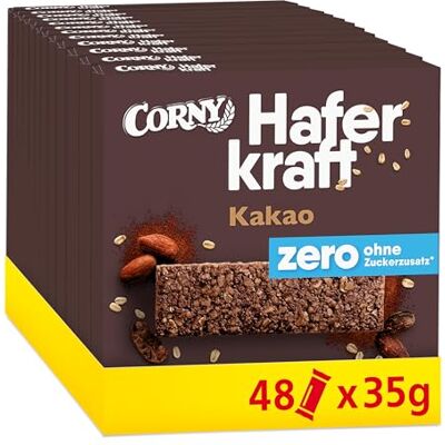 Corny Haferriegel Haferkraft Zero Kakao Vegan 125 kcal 48 x 35 g Corny Haferriegel Haferkraft Zero Kakao Vegan 125 kcal 48 x 35 g