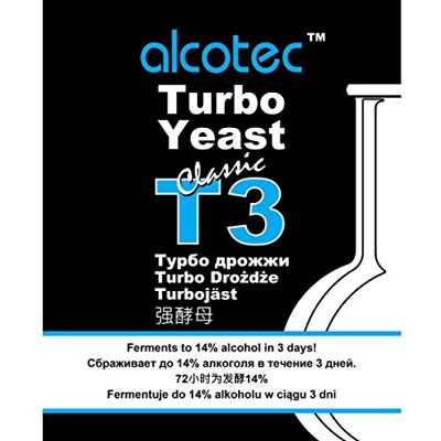 AlcoFermBrew Turbohefe Classic T3-120g Destillieren Hefe Hefe für Maische Hefe für die Gärung Wodka-Hefe AlcoFermBrew Turbohefe Classic T3-120g Destillieren Hefe Hefe für Maische Hefe für die Gärung Wodka-Hefe