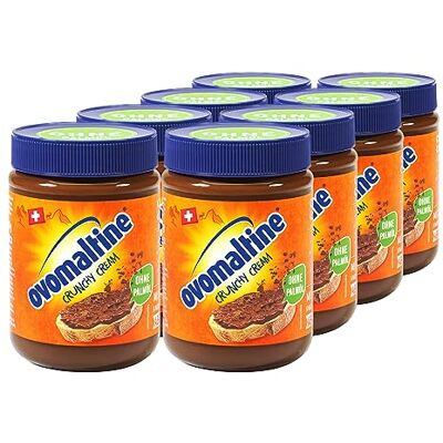 OVOMALTINE Crunchy Cream Brotaufstrich einzigartig knusprige Schoko-Creme ohne Palmöl süßer Aufstrich mit knusprigen Stückchen hergestellt in der Schweiz (8 x 380g) OVOMALTINE Crunchy Cream Brotaufstrich einzigartig knusprige Schoko-Creme ohne Palmöl süßer Aufstrich mit knusprigen Stückchen hergestellt in der Schweiz (8 x 380g)