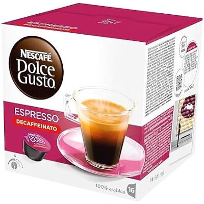 Nescafé NESCAFÉ Dolce Gusto Espresso Decaffeinato 6 Packungen 16 Kapseln (96 Kapsel) Nescafé NESCAFÉ Dolce Gusto Espresso Decaffeinato 6 Packungen 16 Kapseln (96 Kapsel)