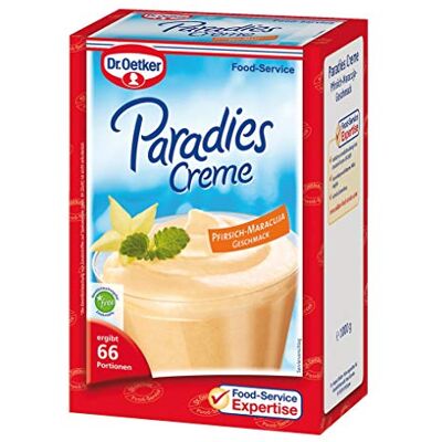 Dr. Oetker Professional Dessertcreme mit Pfirsich-Maracuja-Geschmack, Dessertpulver in 1 kg Packung Dr. Oetker Professional Dessertcreme mit Pfirsich-Maracuja-Geschmack, Dessertpulver in 1 kg Packung