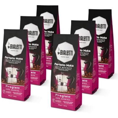 Bialetti Perfetto Moka Gemahlener Kaffee, 1,5 kg, Wertvoll 6 x 250 g Bialetti Perfetto Moka Gemahlener Kaffee, 1,5 kg, Wertvoll 6 x 250 g