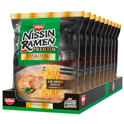 NISSIN Ramen Premium Tonkotsu, Restaurant-Style Ramen 10er Pack NISSIN Ramen Premium Tonkotsu, Restaurant-Style Ramen 10er Pack
