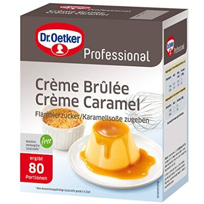 Dr. Oetker Professional, Crème Brûlée / Crème Caramel, Dessertpulver in 1 kg Packung, 1-39-250532 Dr. Oetker Professional, Crème Brûlée / Crème Caramel, Dessertpulver in 1 kg Packung, 1-39-250532