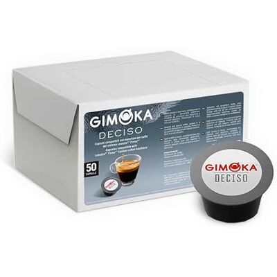 Gimoka Kaffeekapseln Deciso, Intensität 13, 50 Kapseln Kompatibel mit Kaffeemaschinen der Marke Lavazza®* Firma®*, Hergestellt in Italien Gimoka Kaffeekapseln Deciso, Intensität 13, 50 Kapseln Kompatibel mit Kaffeemaschinen der Marke Lavazza®* Firma®*, Hergestellt in Italien