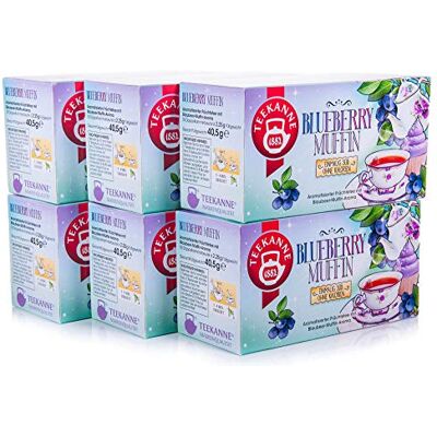 TEEKANNE Sweeteas Blueberry Muffin mit Blaubeer-Muffin-Geschmack, 12er Pack (12 x 18 Teebeutel) TEEKANNE Sweeteas Blueberry Muffin mit Blaubeer-Muffin-Geschmack, 12er Pack (12 x 18 Teebeutel)