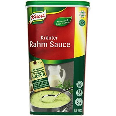 Knorr Kräuter-Rahm Sauce 1 kg, 1er Pack (1 x 1 kg) Knorr Kräuter-Rahm Sauce 1 kg, 1er Pack (1 x 1 kg)