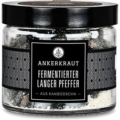 Ankerkraut Fermentierter langer Pfeffer, 140g im Tiegel, Finisher Krönung für Salat, Fleisch und Gemüse, Exklusiv Premium Pfeffer, Qualität und Genuss pur Ankerkraut Fermentierter langer Pfeffer, 140g im Tiegel, Finisher Krönung für Salat, Fleisch und Gemüse, Exklusiv Premium Pfeffer, Qualität und Genuss pur