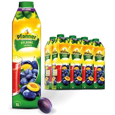 Pfanner Pflaumen Getränk (8 x 1 l) 25% Fruchtgehalt – Fruchtgetränk aus Pflaume im Vorratspack Pfanner Pflaumen Getränk (8 x 1 l) 25% Fruchtgehalt – Fruchtgetränk aus Pflaume im Vorratspack