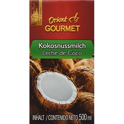 Orient GOURMET Kokosnussmilch – Cremige Milch mit typischem Kokosgeschmack – Authentisch thailändische Küche – 4 x 500 ml Orient GOURMET Kokosnussmilch – Cremige Milch mit typischem Kokosgeschmack – Authentisch thailändische Küche – 4 x 500 ml