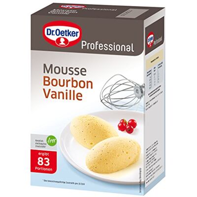 Dr. Oetker Professional Mousse Bourbon Vanille, Dessertpulver in 1 kg Packung Dr. Oetker Professional Mousse Bourbon Vanille, Dessertpulver in 1 kg Packung