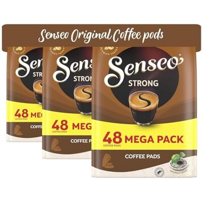 Senseo Kaffeepads Strong / Kräftig, neues Design, 3er Pack, 3 x 48 Pad Senseo Kaffeepads Strong / Kräftig, neues Design, 3er Pack, 3 x 48 Pad