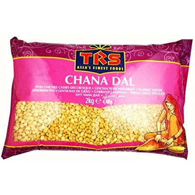 TRS Chana Dal Geteilte Kichererbsen 2 kg, Hülsenfrüchte Ideal für Dal Tadka, Curry & traditionelle südindische Gerichte – direkt von Asia's Finest Foods TRS Chana Dal Geteilte Kichererbsen 2 kg, Hülsenfrüchte Ideal für Dal Tadka, Curry & traditionelle südindische Gerichte – direkt von Asia's Finest Foods