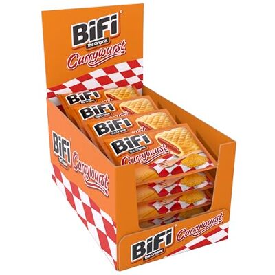 Bifi Currywurst – 20er Pack (20 x 60g) – Salami Wurstsnack mit Currysauce in einem lockeren Teig Wurst im Weizenbrötchen To Go für Unterwegs, im Büro oder beim Sport Schinkenwurst Bifi Currywurst – 20er Pack (20 x 60g) – Salami Wurstsnack mit Currysauce in einem lockeren Teig Wurst im Weizenbrötchen To Go für Unterwegs, im Büro oder beim Sport Schinkenwurst