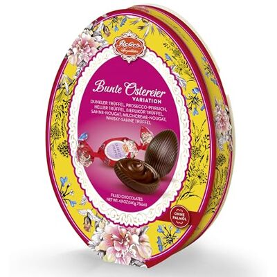 Reber Oster-Schokoladeneier Bunte Mischung mit Trüffel & Nougat Edle Confiserie-Spezialität Geschenkidee für Ostern & Feinschmecker Reber Oster-Schokoladeneier Bunte Mischung mit Trüffel & Nougat Edle Confiserie-Spezialität Geschenkidee für Ostern & Feinschmecker