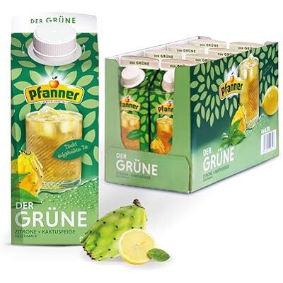Pfanner Der Grüne Zitrone-Kaktusfeige 8 x 750 ml Vorratspack direkt aufgebrühter Tee mit Zitronensaft und Kaktusfeigensaft – Ice Tea Karton Pfanner Der Grüne Zitrone-Kaktusfeige 8 x 750 ml Vorratspack direkt aufgebrühter Tee mit Zitronensaft und Kaktusfeigensaft – Ice Tea Karton