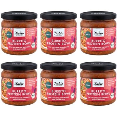 NABIO Bio Burrito Protein Bowl im 6er Pack (6x 350 g) NABIO Bio Burrito Protein Bowl im 6er Pack (6x 350 g)