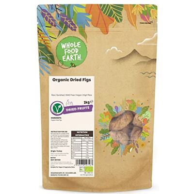 Wholefood Earth Bio-Getrocknete Feigen 2kg – Sonnengereift, Ballaststoffreich, Vegan, Ohne Zuckerzusatz, Recycelbare Verpackung, Bio-zertifiziert, Gesunder Snack Wholefood Earth Bio-Getrocknete Feigen 2kg – Sonnengereift, Ballaststoffreich, Vegan, Ohne Zuckerzusatz, Recycelbare Verpackung, Bio-zertifiziert, Gesunder Snack