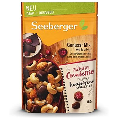 Seeberger Genuss-Mix, Knackige Mischung, süß & salzig (5 x 150 g) Seeberger Genuss-Mix, Knackige Mischung, süß & salzig (5 x 150 g)