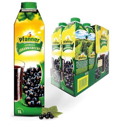 Pfanner Schwarze Johannisbeere (8 x 1 l) 25% Fruchtgehalt – Getränk im Vorratspack – Fruchtgetränk aus Johannisbeere Pfanner Schwarze Johannisbeere (8 x 1 l) 25% Fruchtgehalt – Getränk im Vorratspack – Fruchtgetränk aus Johannisbeere