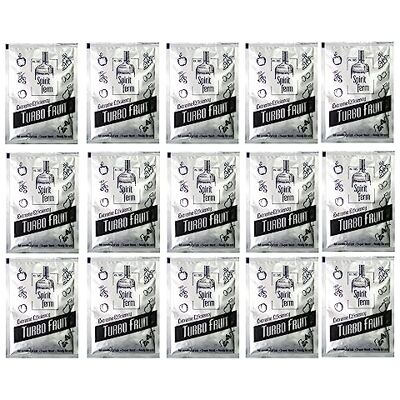 AlcoFermBrew 15 x Turbohefe für früchte maische Turbo Fruit 40g, Hefe für die Fruchtgärung, Turbo Hefe, Wodkahefe AlcoFermBrew 15 x Turbohefe für früchte maische Turbo Fruit 40g, Hefe für die Fruchtgärung, Turbo Hefe, Wodkahefe