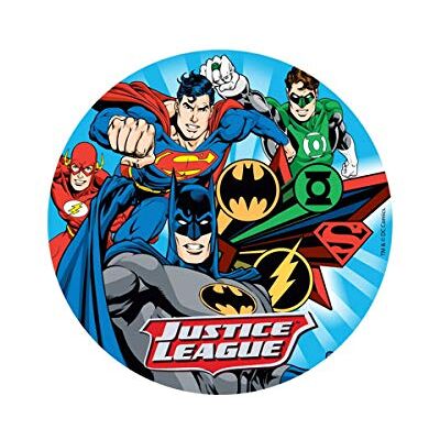 dekora Justice League Kuchenplatte Zufallsmotiv 20 cm dekora Justice League Kuchenplatte Zufallsmotiv 20 cm