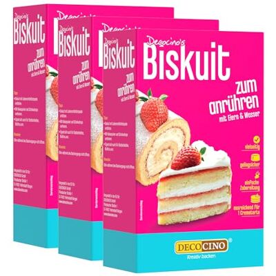 DECOCINO Biskuit Backmischung Set 3x 250 g DECOCINO Biskuit Backmischung Set 3x 250 g