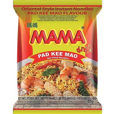MAMA Instant Nudeln Pad Kee Mao Multipack (30 X 60 GR) MAMA Instant Nudeln Pad Kee Mao Multipack (30 X 60 GR)