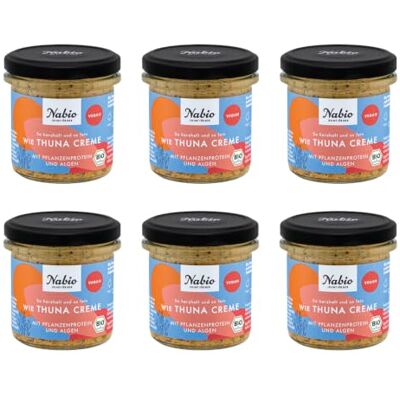 NABIO Brotzeit Aufstrich Wie Thuna Creme I vegan I (6 x 135g) NABIO Brotzeit Aufstrich Wie Thuna Creme I vegan I (6 x 135g)