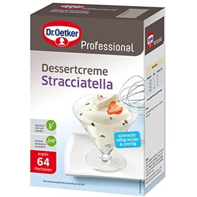 Dr. Oetker Professional Dessertcreme Stracciatella, Dessertpulver in 1 kg Packung Dr. Oetker Professional Dessertcreme Stracciatella, Dessertpulver in 1 kg Packung