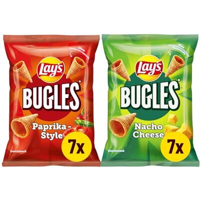 Lay´s Bugles Lay's Bugles Mix Case Paprika & Nacho Cheese 14 x 75G Lay´s Bugles Lay's Bugles Mix Case Paprika & Nacho Cheese 14 x 75G