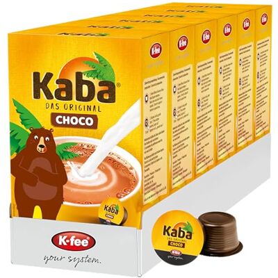 K-FEE Kaba Choco Kapseln, Original Kaba Kakaopulver für Systems, 96 Kapseln kompatibel mit & ALDI EXPRESSI* leckere Trinkschokolade K-FEE Kaba Choco Kapseln, Original Kaba Kakaopulver für Systems, 96 Kapseln kompatibel mit & ALDI EXPRESSI* leckere Trinkschokolade