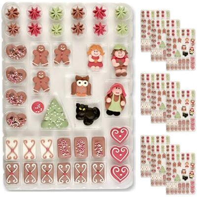 Günthart 10 x Hexenhaus Lebkuchenhaus Zucker Dekoration aus Zucker für Lebkuchenhäuser, 10 er Pack (1 x 560 g) Günthart 10 x Hexenhaus Lebkuchenhaus Zucker Dekoration aus Zucker für Lebkuchenhäuser, 10 er Pack (1 x 560 g)