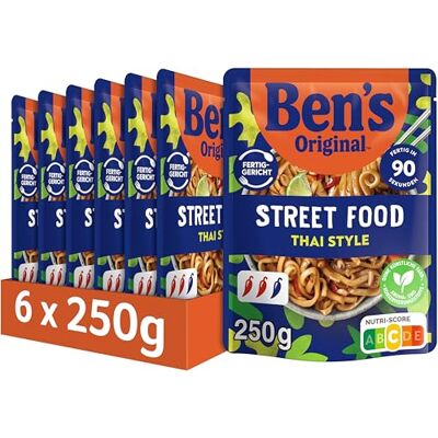 Ben's Original ™ Fertiggericht Street Food Thai Style Noodles 6x250g Ben's Original ™ Fertiggericht Street Food Thai Style Noodles 6x250g