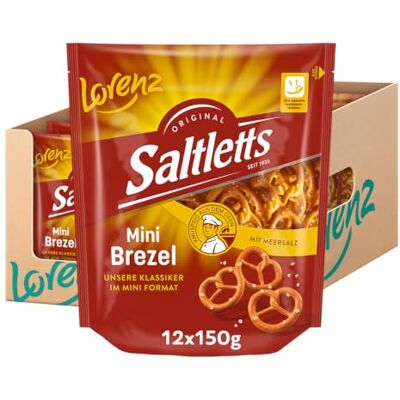Lorenz Snack World LORENZ Saltletts Mini Brezel 12 x 150 g vegan Lorenz Snack World LORENZ Saltletts Mini Brezel 12 x 150 g vegan