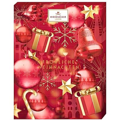 Niederegger Adventskalender »Glamour« 1x 300g Enthält Auswahl an beliebten Marzipan Klassikern, Nougat-Happen & Pralinen-Kreationen Niederegger Adventskalender »Glamour« 1x 300g Enthält Auswahl an beliebten Marzipan Klassikern, Nougat-Happen & Pralinen-Kreationen