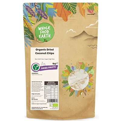 Wholefood Earth Bio-Kokosnusschips Getrocknet – 1 kg Wholefood Earth Bio-Kokosnusschips Getrocknet – 1 kg