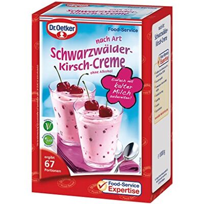 Dr. Oetker Professional Dessertcreme nach Art Schwarzwälder-Kirsch, Dessertpulver in 1 kg Packung Dr. Oetker Professional Dessertcreme nach Art Schwarzwälder-Kirsch, Dessertpulver in 1 kg Packung
