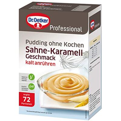 Dr. Oetker Professional, Pudding mit Sahne-Karamell-Geschmack, Ohne Kochen, Puddingpulver in 1 kg Packung, 1-39-251509 Dr. Oetker Professional, Pudding mit Sahne-Karamell-Geschmack, Ohne Kochen, Puddingpulver in 1 kg Packung, 1-39-251509