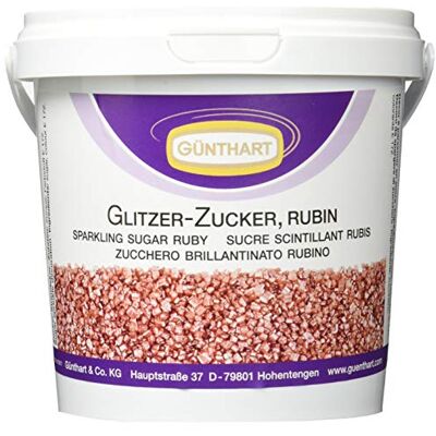 Günthart Glitzer-Zucker, Rubin, 1er Pack (1 x 900 g) Günthart Glitzer-Zucker, Rubin, 1er Pack (1 x 900 g)