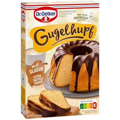 Dr. Oetker Gugelhupf, 8er Pack (8 x 525 g), Backmischung für Gugelhupf-Rührkuchen, zum Zubereiten vom klassischen Kuchen in Gugelhupf-Form, mit Glasur, vegetarisch Dr. Oetker Gugelhupf, 8er Pack (8 x 525 g), Backmischung für Gugelhupf-Rührkuchen, zum Zubereiten vom klassischen Kuchen in Gugelhupf-Form, mit Glasur, vegetarisch